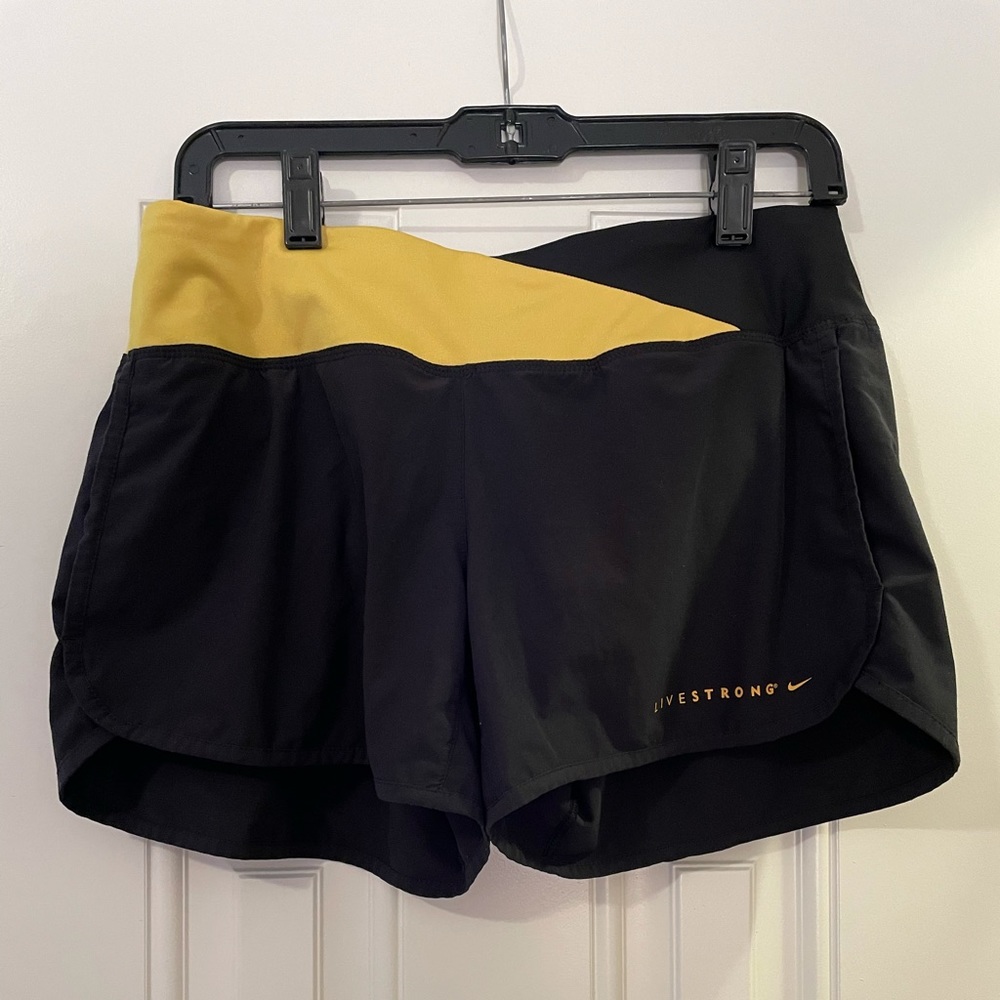 Nike LiveStrong Dri-Fit Black Running Shorts